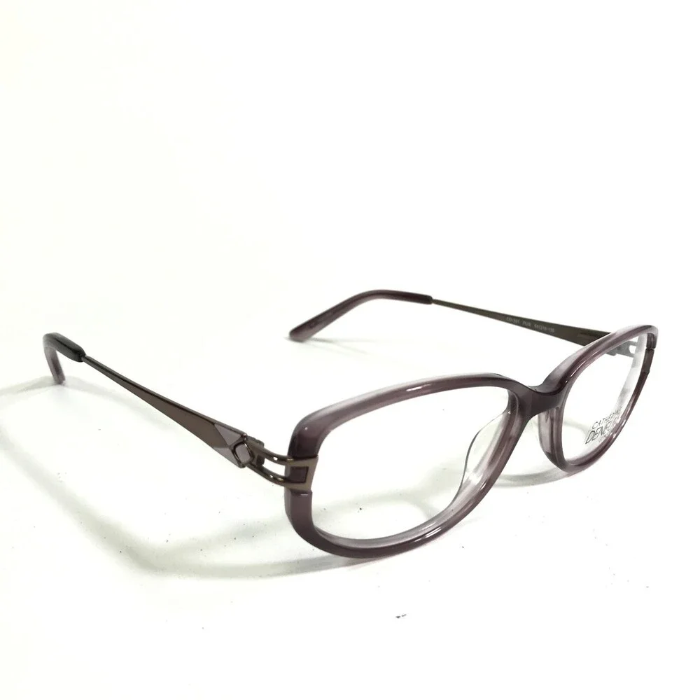 Catherine Deneuve Eyeglasses Frames CD-357 PUR Purple Square Full Rim 54-16-135